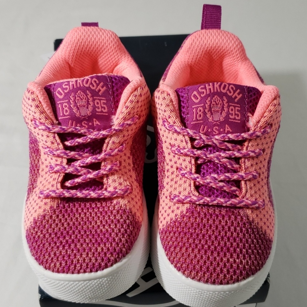 NWT OSHKOSH B'GOSH SNEAKERS PURPLE/PINK LACED